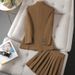 Women's Clothing Suit Skirt Large Size Fashionable Slim Two Piece Suit_ecoleips.com