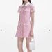 Women's Clothing Color Lapel Lace Hollow Single Breasted Short Dress Spring And Summer New_ecoleips.com