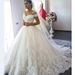 Wedding Dress New Dress One Shoulder Fluffy Tulle Skirt Trailing Wedding Dress_ecoleips.com