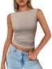European And American 2025 Spring And Summer New Sleeveless Vest Hot Girl Slim Fit Y2K Fashion Sexy Tops For Women_ecoleips.com