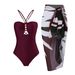 Women's Clothing new hot selling hot style spot one piece swimsuit women's suit retro chiffon skirt swimsuit suit_ecoleips.com