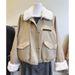 girl Girl Lamb Wool Turn-Down Collar Down Cotton Jacket Inner Short Coat For Women Winter Design Sense Petite Waist-Cinching Warm_ecoleips.com