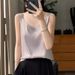 Summer Satin Wide-strap Camisole For Women, Slimming And Versatile, With A Mulberry Silk Feel, Casual Top_ecoleips.com