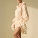 Women's Sexy Puff Sleeve Ruched Panel Bodycon Midi Dress – Vintage Elegant Slimming Party Gown 2026_ecoleips.com