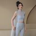 Sports Tops, Summer Mesh Thin Temperament Wear, Fitness Short-sleeved Pilates Training Clothes_ecoleips.com