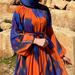 Women's Clothing Muslim New Chiffon Printed Belt Fashionable And Elegant Dress_ecoleips.com