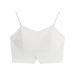Versatile Short Camisole Women, Black Strapless With Chest Pads, Suitable For Wearing Under Blazer Or As A Top To Show_ecoleips.com