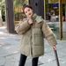 Women’s Cropped Puffer Jacket – Detachable Collar, Soft Fleece Lining (Khaki/Space Gray/Pea Green/Cream/Blue Gray/Coffee/Army Brown/Black, M-XXL)_ecoleips.com
