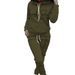 Women's Fleece Tracksuit Set Casual Loungewear Long Sleeve Hoodie And Joggers with Heart Print Comfortable plus Size Home Clothes_ecoleips.com