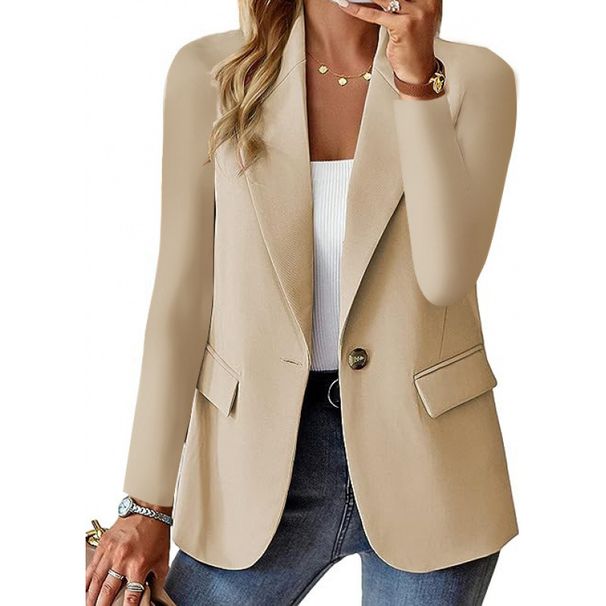 Autumn Long-Sleeved Solid Color Cardigan With Small Suit Jacket-Versatile Women's Fashion_ecoleips.com