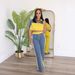 Women's Clothing Colorblock Contrast Two Piece Women's Sportswear Short Top + Wide Leg Pants Set_ecoleips.com