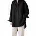 Aria Basics Aria Basics 2026 European American Women's Summer Shirt, Solid Color, Long-sleeved, Collared, Asymmetrical Top, Fashionable_ecoleips.com