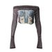 Denim Patchwork Frayed Off-Shoulder Velvet Long Sleeve Women's Crop Top And Skirt Set_ecoleips.com