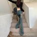 K Spicy American Style Vintage Denim Micro Flared Pants For Women, New Low Rise Slim Fit And Stretchy Flared Pants_ecoleips.com