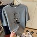 Women's White Short Sleeved T-Shirt Spring/Summer Loose Fit Trendy Slimming Top Exquisite Unique Style for Casual Wear_ecoleips.com