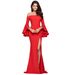 Verve 2025 New Women's Evening Off-Shoulder Elegant Slim Fit Long Dress_ecoleips.com