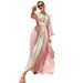 Ba7044 Desert Rose Embroidered Two-Piece Dress Long Robe Set For Women_ecoleips.com