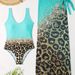 Aria Basics 2024 New European American Foreign Trade Hot Spring Swimsuit For Women, Two-Piece Set With Mesh Cover-Up And Printed_ecoleips.com