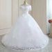 2026 European And American Style Off-The-Shoulder Wedding Dress Long Train French Bride Style Ethereal Tassel Dreamy Women's Party Wear_ecoleips.com