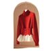 girl Shanli Dadi Loose Fit Soft Lazy Style Christmas Red Sweater For Women Winter Unique Thick Knit_ecoleips.com