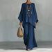 Women's Linen-Blend Relaxed Shirt Wide-Leg Pants Set Breathable Comfort Casual Loose-Fit Summer Outfit_ecoleips.com