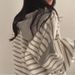 Korean Style Women's Cotton Sweatshirt V-Neck Striped Hooded Pullover Fleece Lined Casual Thin for Spring Autumn Winter_ecoleips.com