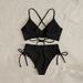 Women's Clothing Low Neck Bikini Swimsuit Sexy High Waist Triangle Hot Spring Split Swimsuit_ecoleips.com
