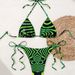 Women's Clothing Split Printed Swimsuit Women's High End Sexy Bikini Swimsuit Spot_ecoleips.com