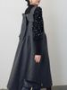 Sweet Knot Belted Layered Woolen Vest Dress Women's Fashion Cross-Border Style Age-Defying Elegant Dress_ecoleips.com