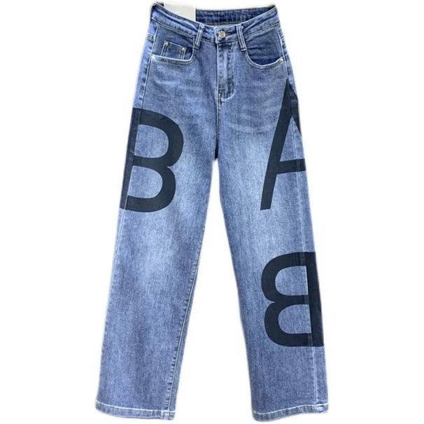 Women's Clothing Summer New Style Street All Match Loose Straight Wide Leg High Waist Slim Long Pants Trendy_ecoleips.com