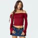 Sexy Off-Shoulder Cropped T-Shirt for Mature Women European American Style Street Style Solid Color Tie-Up Top_ecoleips.com
