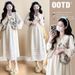 Real Shot In Stock~ Autumn New Fashion Gentle Korean Style Sweet Age-Reducing Slimming Versatile Maternity Set_ecoleips.com