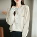 Korean-style Autumn And Winter Fashion Knitted Cardigan Sweater Jacket Women, 25 New Models, High-end Casual Outerwear_ecoleips.com