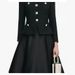 Aria Basics Aria Basics European And American Designer Women's High Neck Rhinestone Button Waist Slimming Sleeve Tweed Dress Long Gown 2203_ecoleips.com