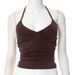 Summer Halter Neck Tank Top Women's Sexy Pure Alluring Style European American Y2K Hot Girl Base Layer Clothing_ecoleips.com