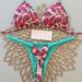 Women's Clothing Multi Color Printed Strappy Split Swimsuit Brazilian Sexy Thong Bikini_ecoleips.com