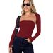 Cross-border Foreign Trade European American Spring/summer Y2K Hot Girl Solid Color Tube Top Vest And Long-sleeve_ecoleips.com