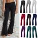 Women's Clothing Source High Waist Bell Bottom Pants High Elastic Tight Bell Bottom Trousers Women's Pants Factory Direct Sales_ecoleips.com