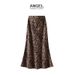 Leopard Print Midi For Women 2025 Autumn Winter New High Waist Slimming Fishtail Mid-Length Pencil Skirt 9856_ecoleips.com