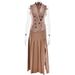 Women’s Clothing Autumn And Winter New Sleeveless Vest Long Skirt Two Piece Suit INS Style Elegant And Fashionable Temperament Suit_ecoleips.com
