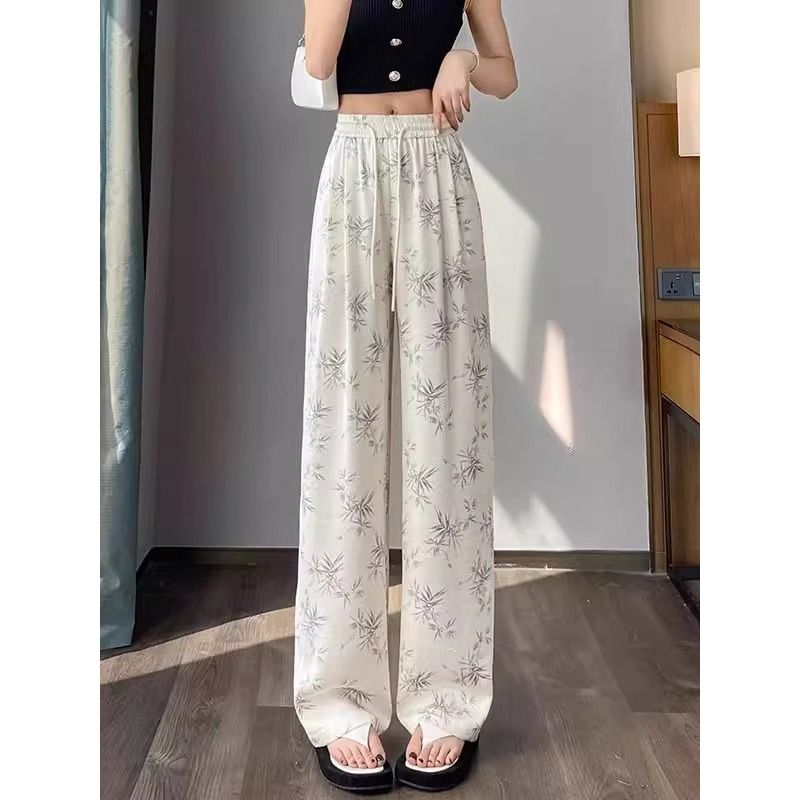 New Trendy Summer Digital Print Straight Leg Trousers Chinese Style Casual for Women And Men Instagram Look Sportswear_ecoleips.com