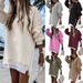 Women's Fashion Zip-Up Hoodie With Contrast Side Panels - Fall Winter Casual Pullover Sweatshirt For Everyday Wear_ecoleips.com