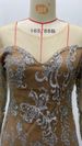 Voya 2026 Spring New Style European American Foreign Trade Women's Clothing Gold-Embossed Long-Sleeve Slim-Fit Dress_ecoleips.com