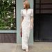 Women's Clothing Women's Floral Dress Spring Summer High-End Deep V Neck Long Elegant Charming Fashion For Formal & Casual_ecoleips.com