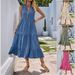 Women's Clothing Pleated Solid Color Stand Collar Sleeveless Dress_ecoleips.com