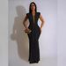 Women's Clothing Sexy Dress With Solid Color_ecoleips.com