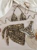 Women's Geometric Pattern Three Piece Bikini Set European And American Style Cover Up New Arrival In Stock_ecoleips.com