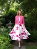 Women's Floral Print Sundress Set – Bohemian Vacation Dress With Digital Print (Pink/Lake Blue/Purple/Blue, S/M/L/XL/XXL)_ecoleips.com