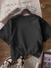 Women's Casual Round Neck Short Sleeve T-Shirt Multi-Color American Style Simple Fashionable Sports Top Solid Printed Loose Fit_ecoleips.com