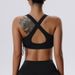 Women's Shockproof Sports Bra For Running, Yoga, Pilates With Drawstring, European And American Style_ecoleips.com